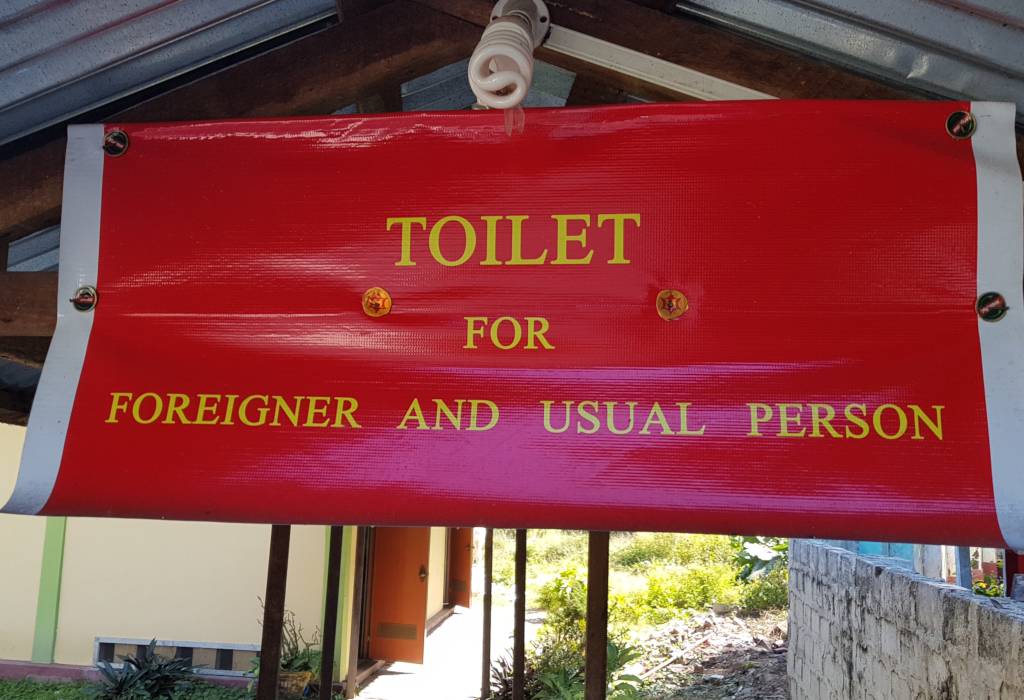 toilet for foreigner and usual person
